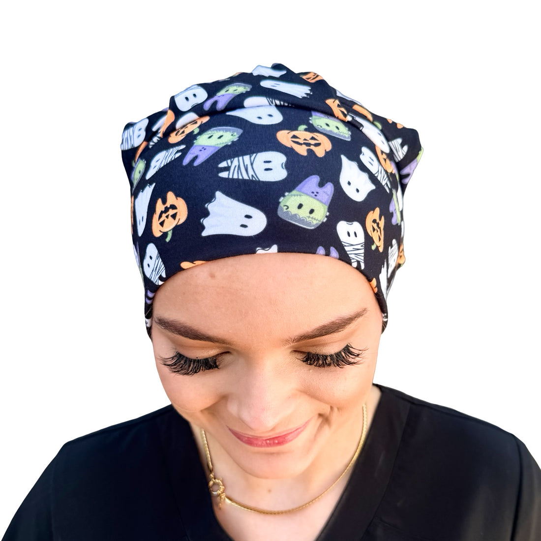Spooky Bites Dental - Black Soft Scrub Cap