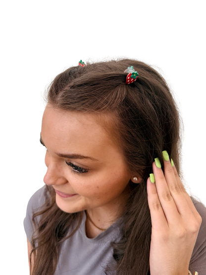 Strawberry Mini Clip Set of 2