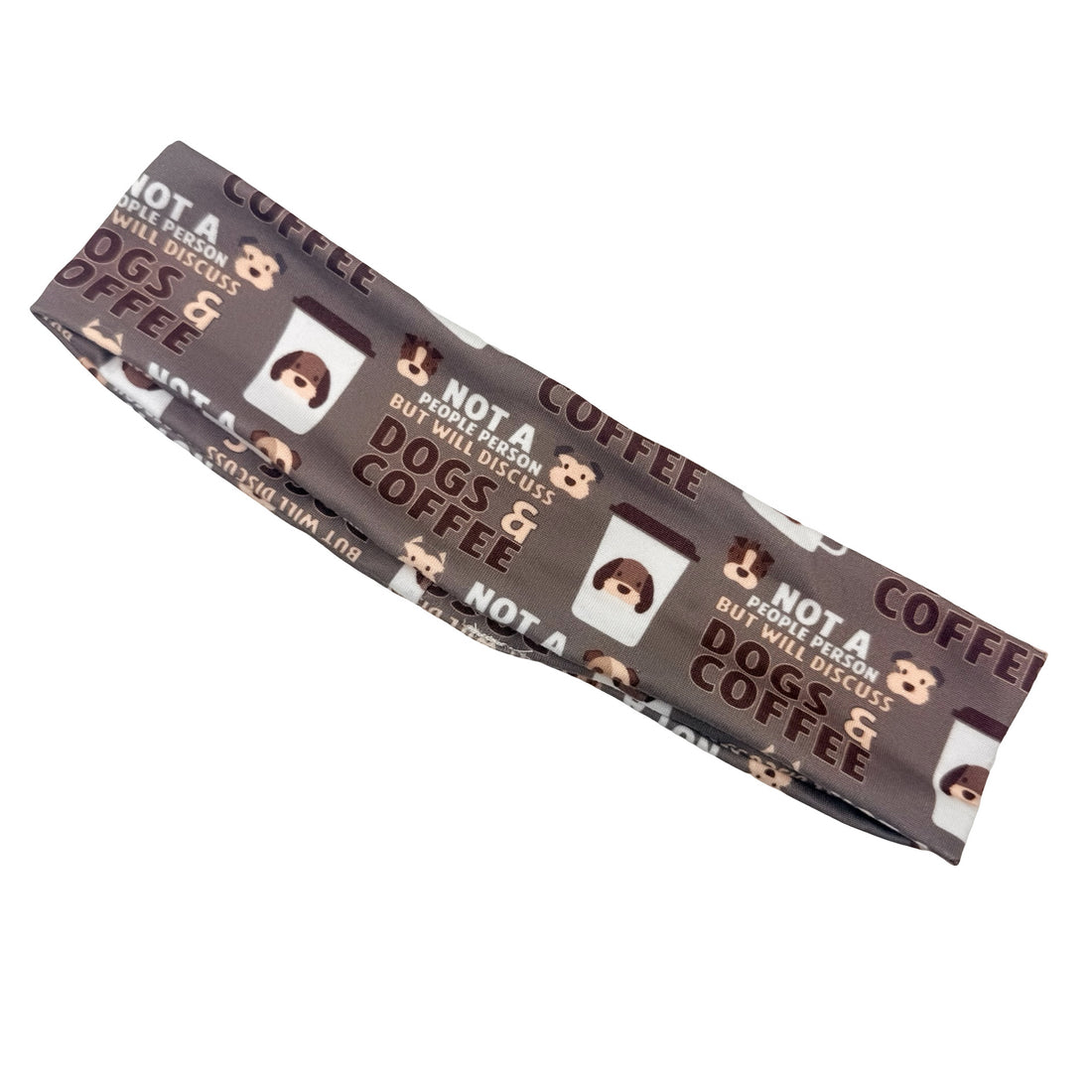 Not A People Person But Will Discuss Dogs &amp; Coffee Athletic Headband