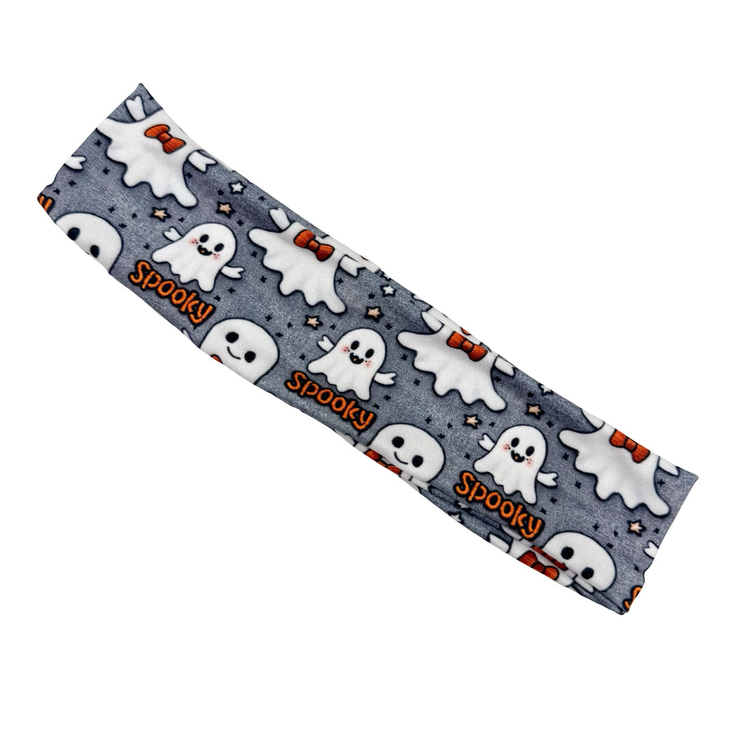 Spooky Ghost - Gray Athletic Headband