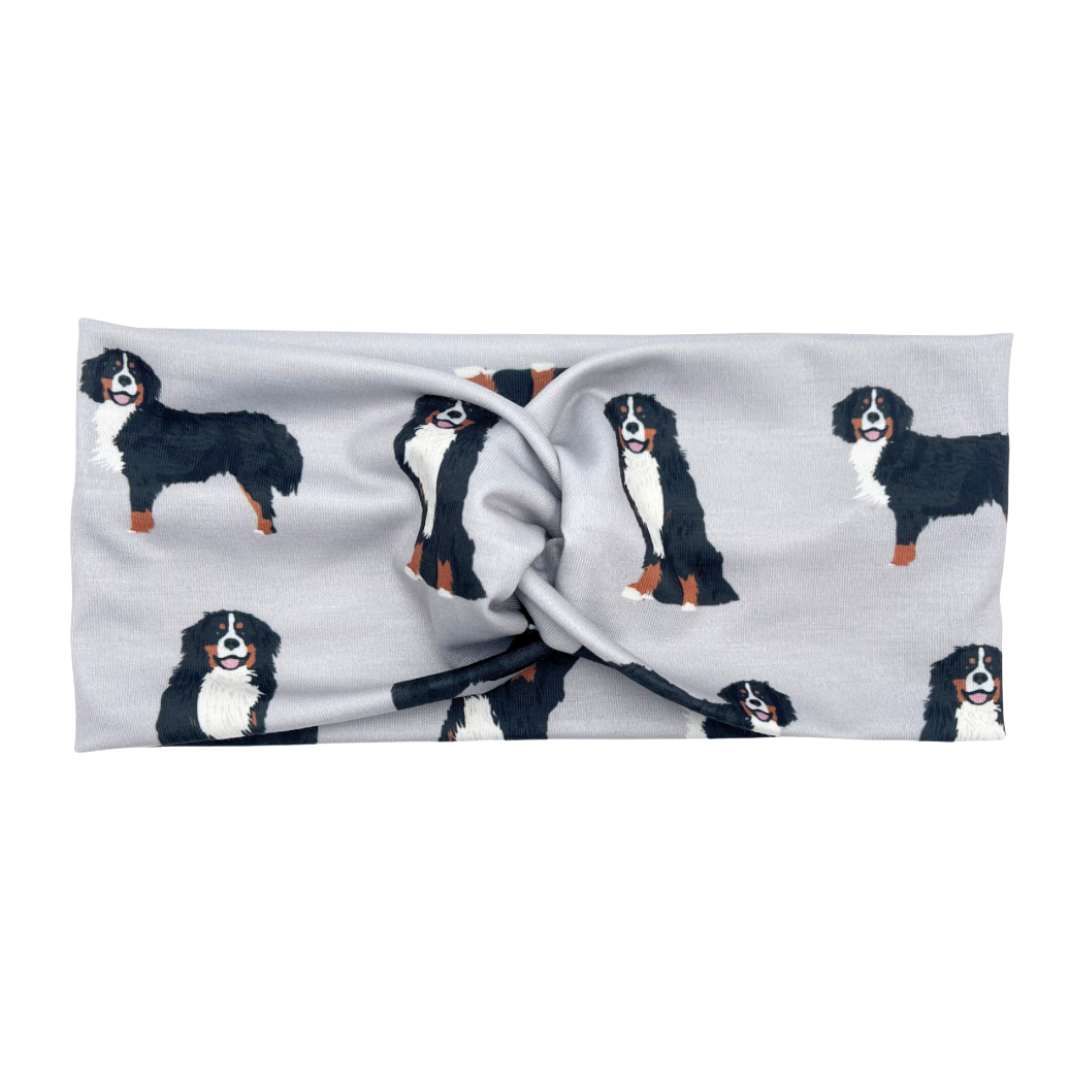 Bernese Mountain Dog - Gray Headband