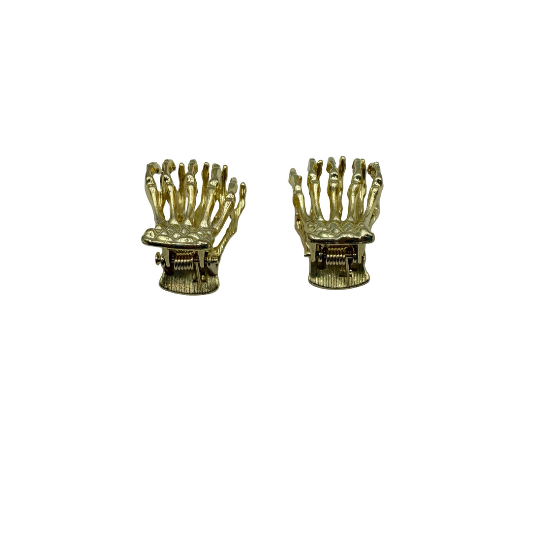 Mini Skeleton Hair Claw - Gold Set of Two