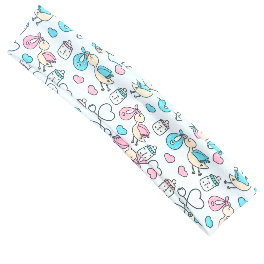 Delivery Stork Athletic Headband
