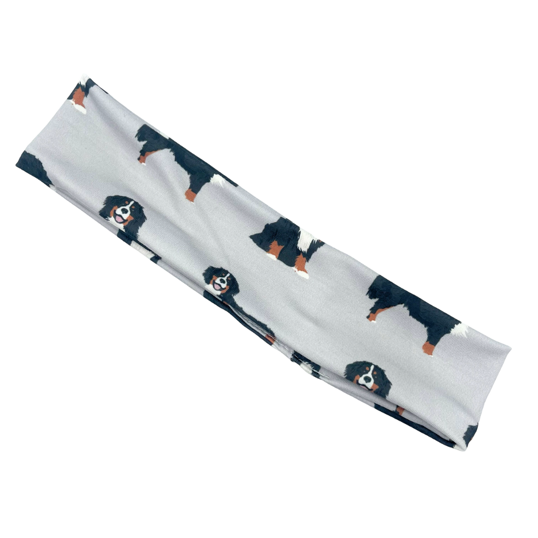 Bernese Mountain Dog - Gray Athletic Headband