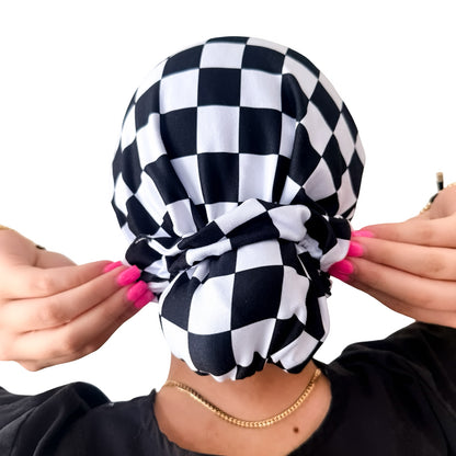 2 Ponytail Soft Scrub Caps VIP Bundle + Matching Scrunchie