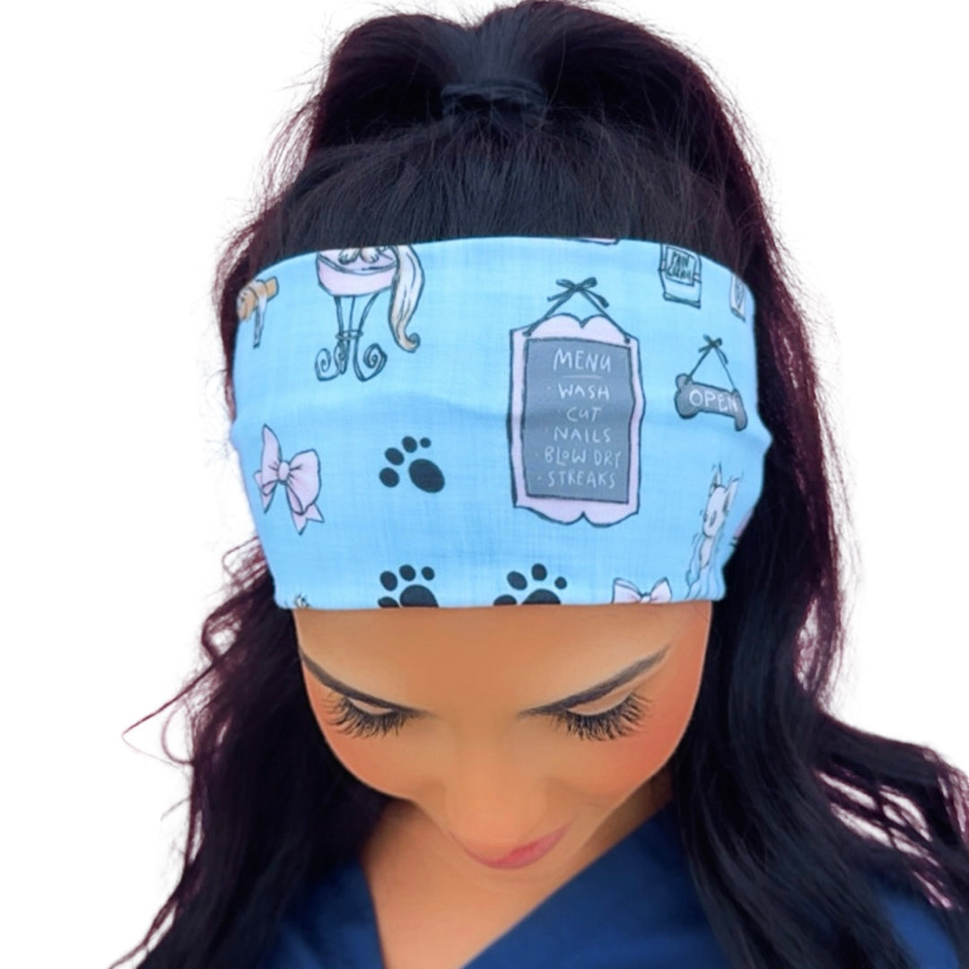 Pet Groomer Blue Headband