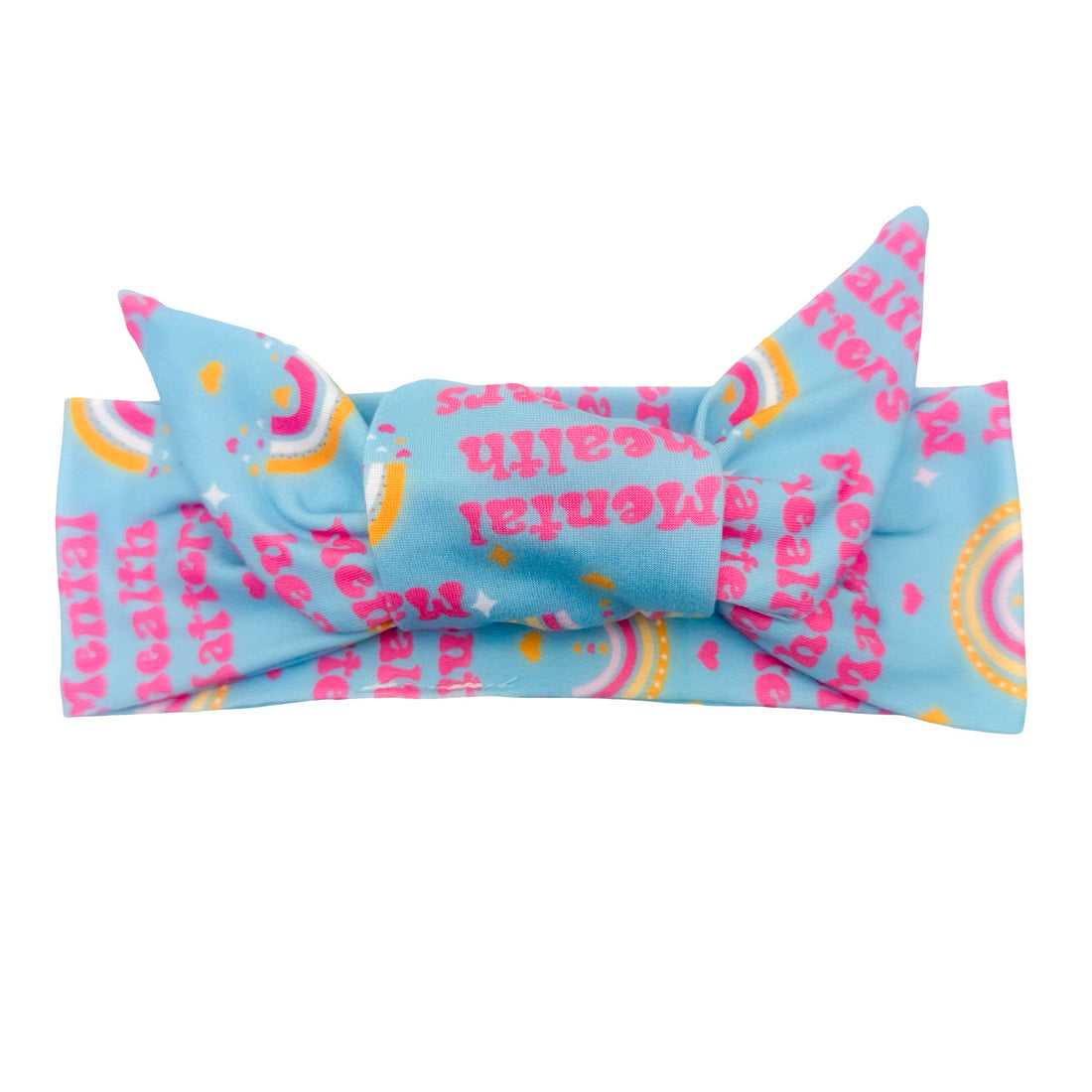 Mental Health Matters - Blue Adjustable Tie Headband