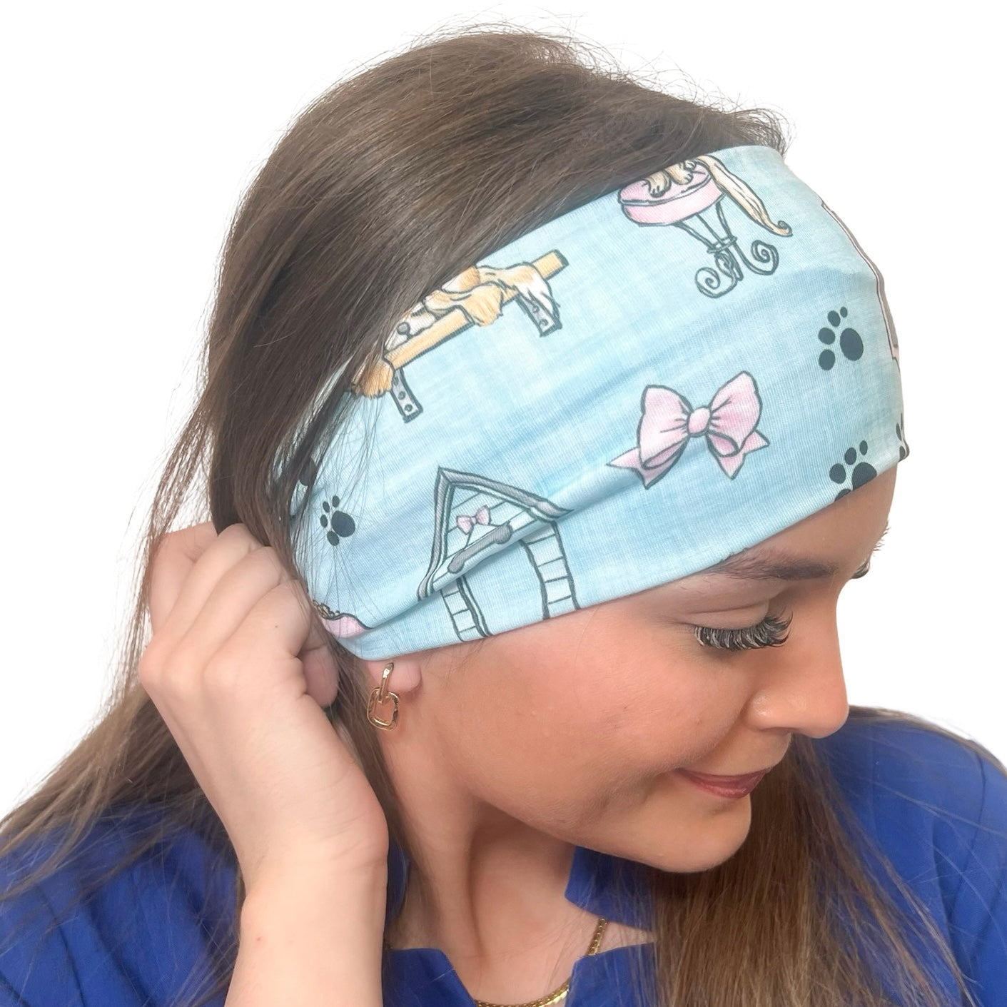 Pet Groomer Blue Headband
