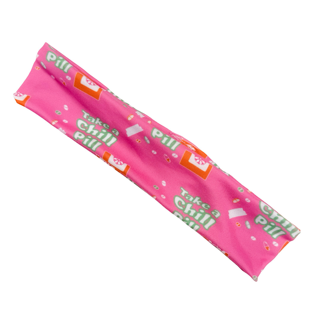 Take a Chill Pill - Pink Athletic Headband
