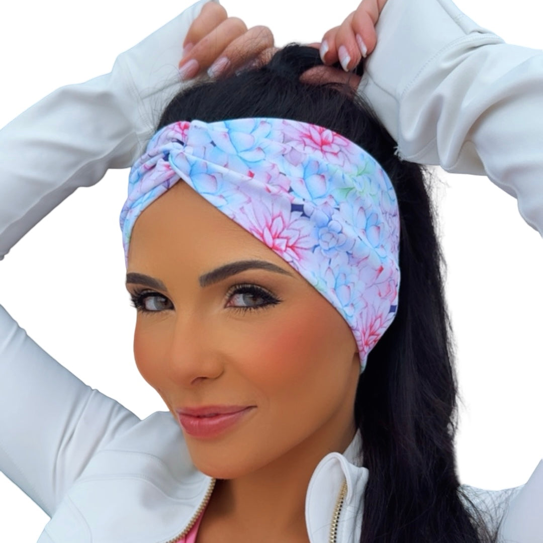 Pastel Succulents Headband