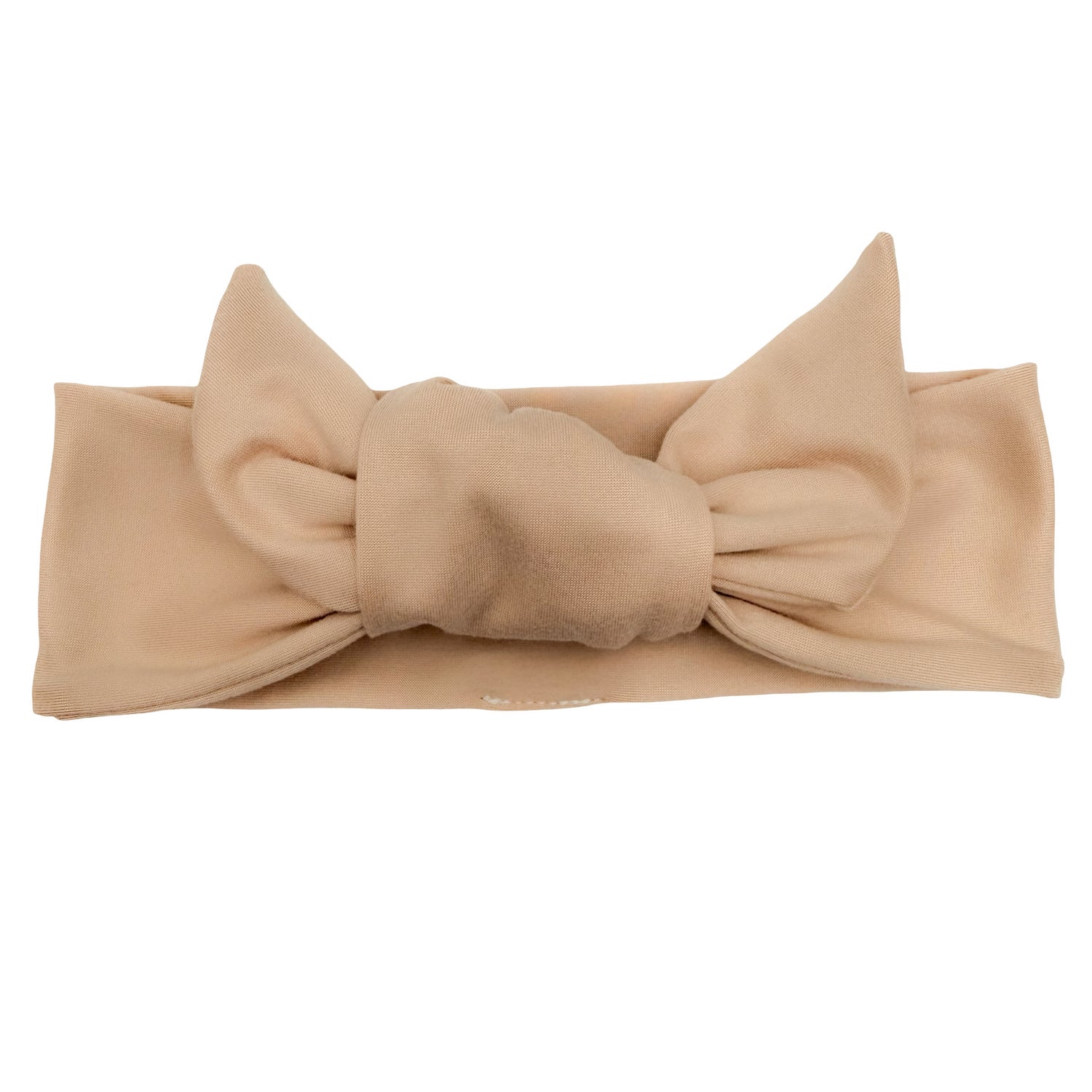 Almond Tan Adjustable Tie Headband