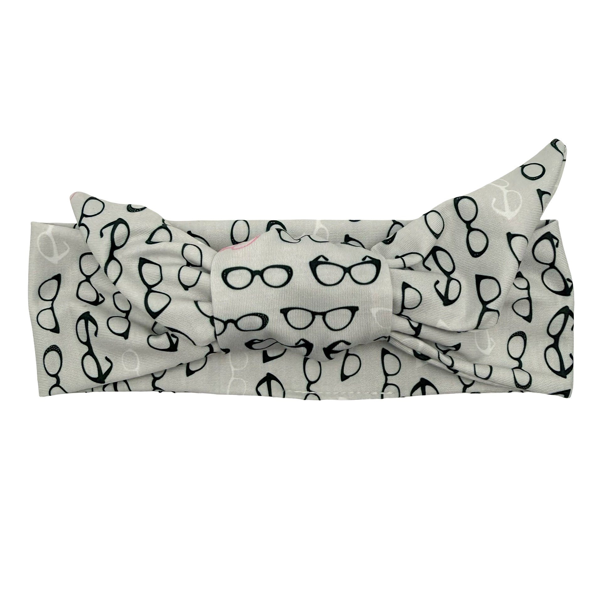 Eyeglasses - Light Gray Adjustable Tie Headband