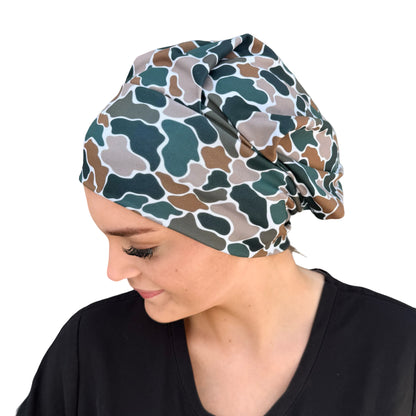 Duck Camo Soft Scrub Cap