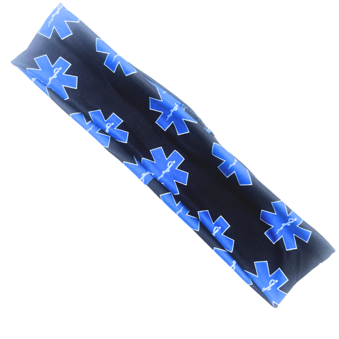 EMS Star Of Life - Black Athletic Headband