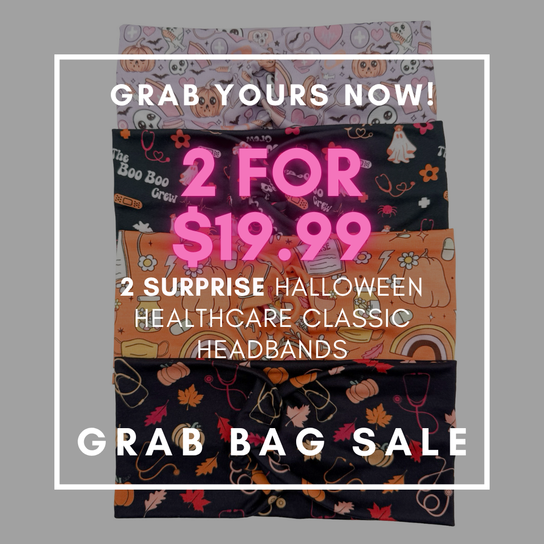 HALLOWEEN HEALTHCARE GRAB BAG SALE - 2 Classic Headbands