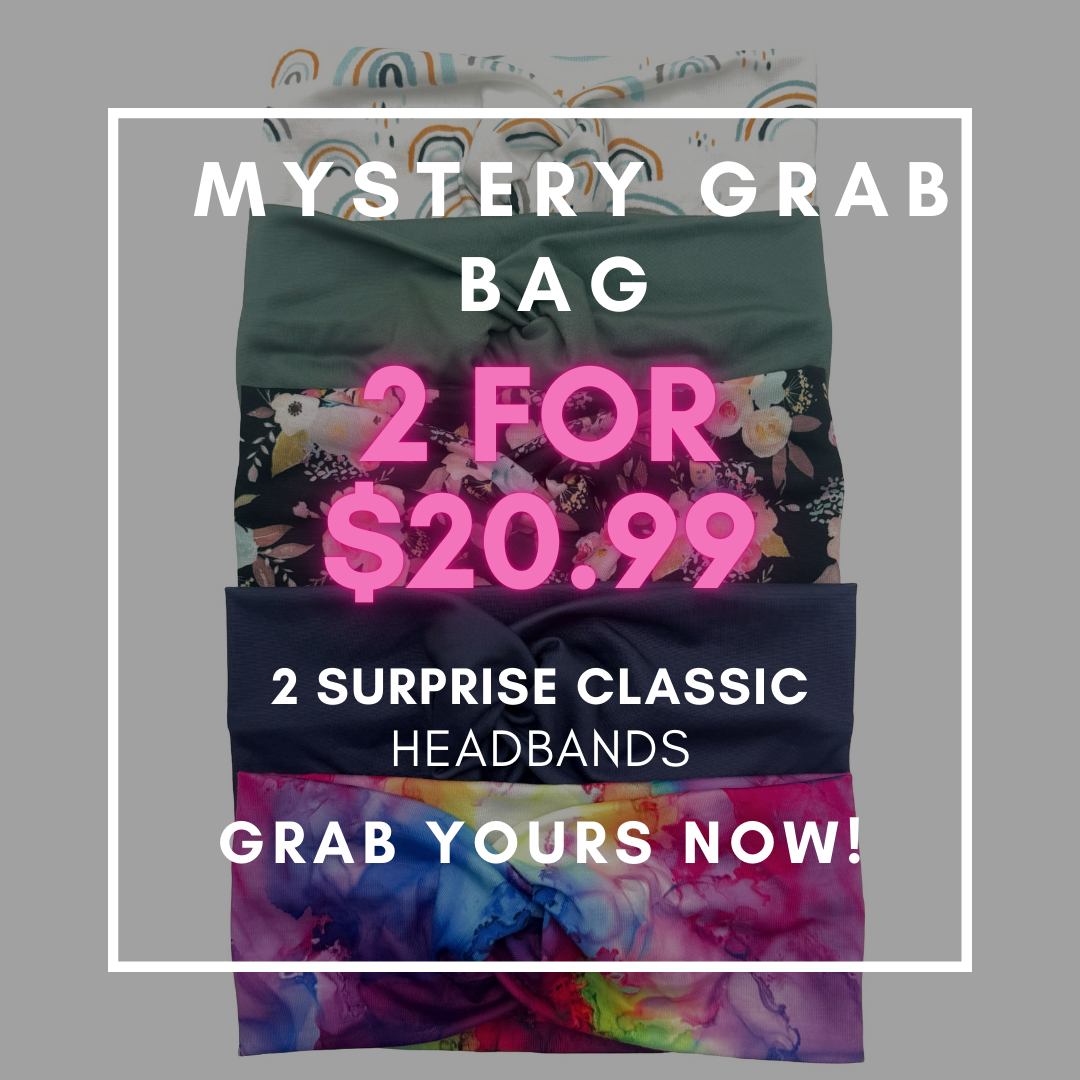 MYSTERY GRAB BAG - 2 Classic Headbands