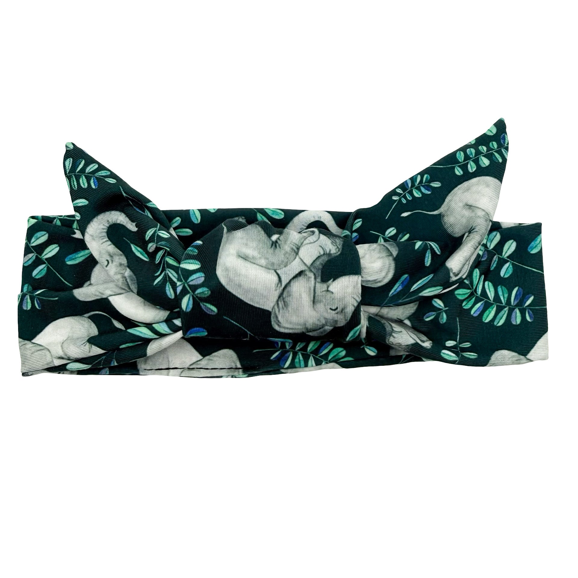 Elephant Garden Adjustable Tie Headband