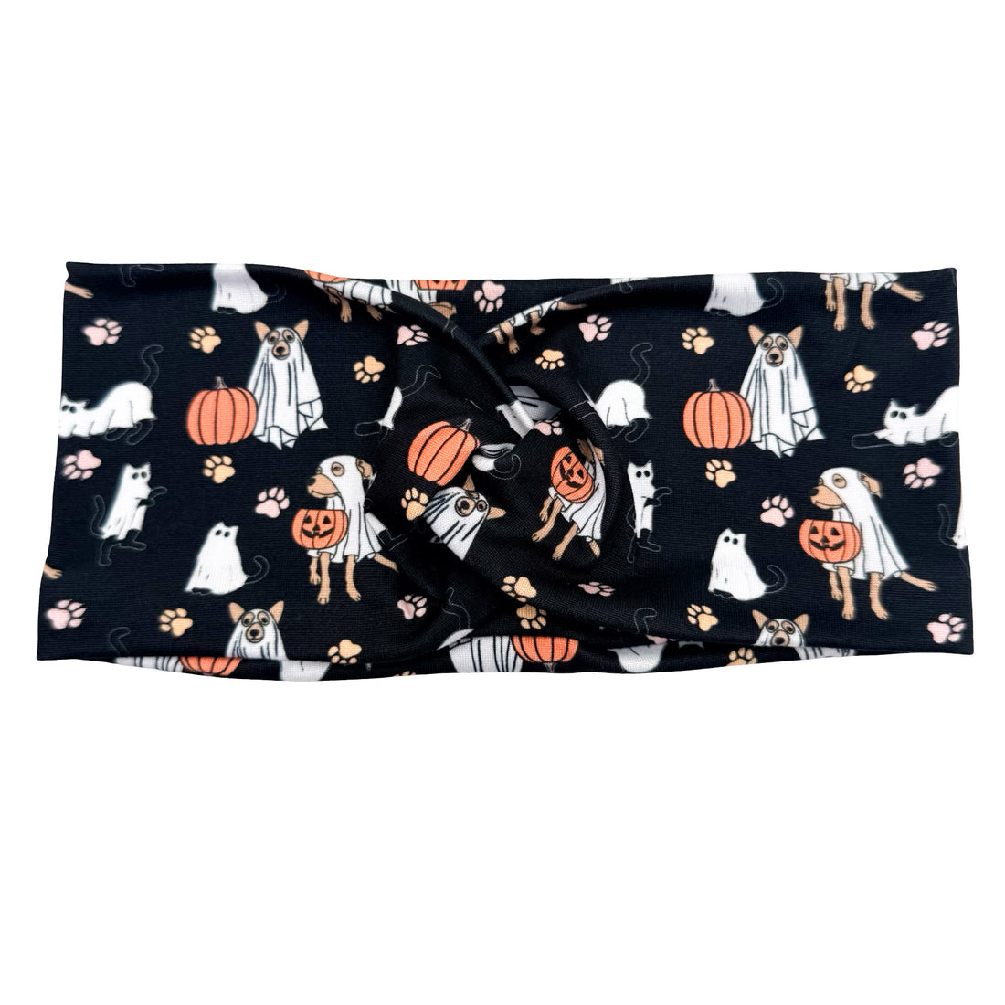 Boo Dogs and Cats - Black Headband