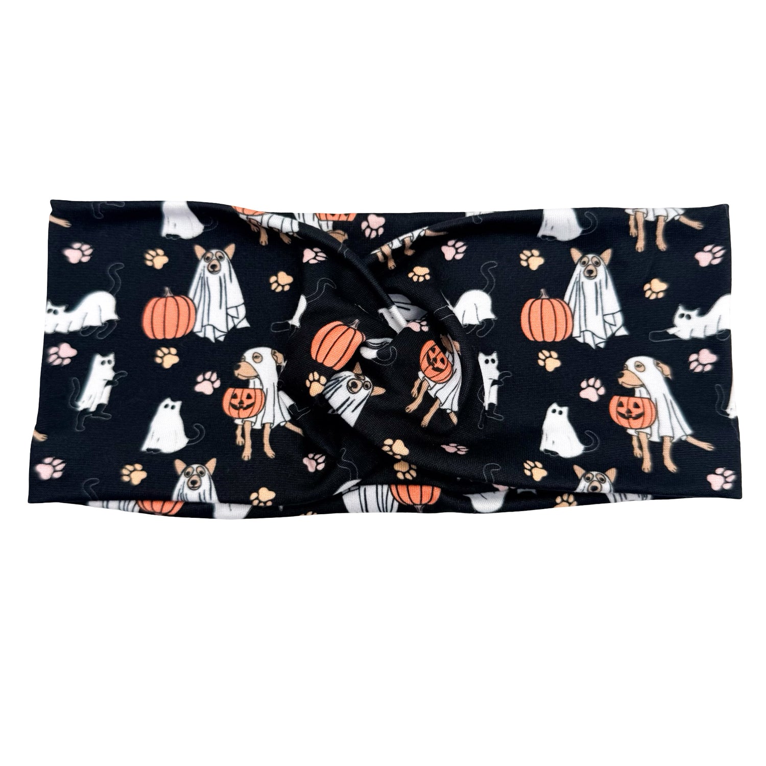 Boo Dogs and Cats - Black Headband