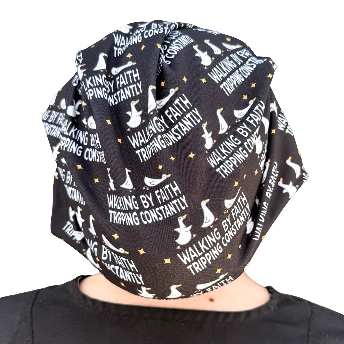 Walking By Faith Tripping Constantly Soft Scrub Cap