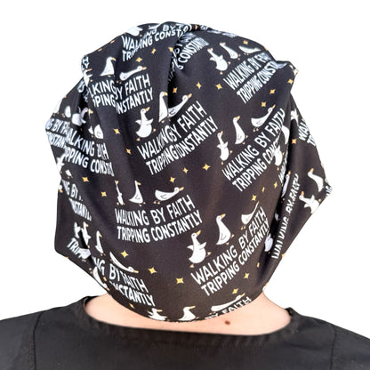 Walking By Faith Tripping Constantly Soft Scrub Cap