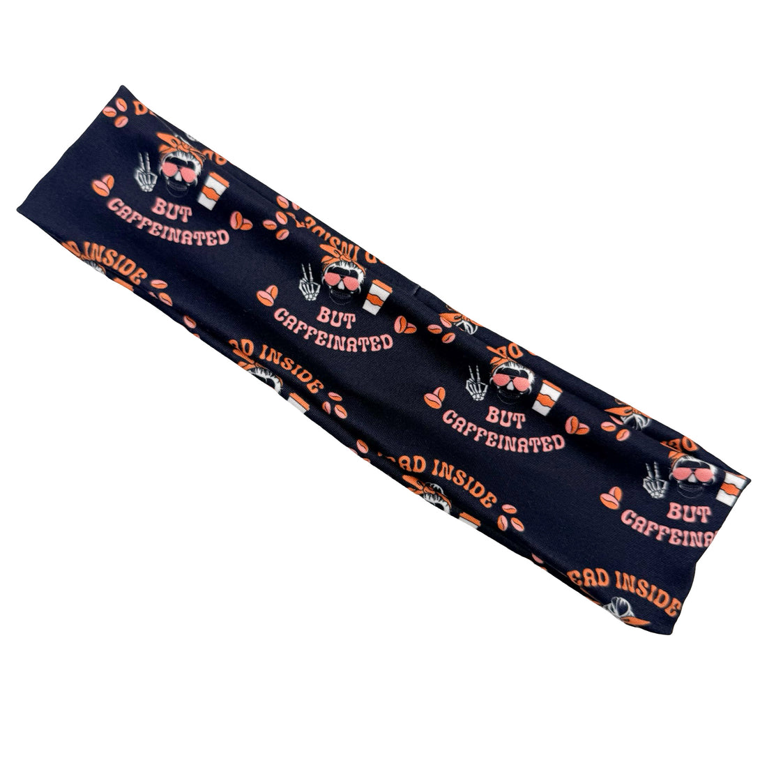 Dead Inside But Caffeinated Athletic Headband
