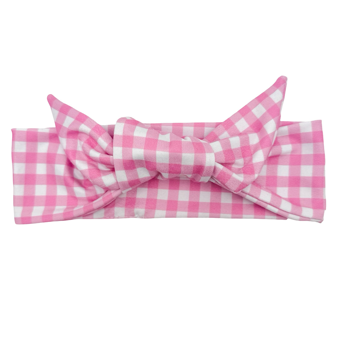 Pretty In Picnic Gingham Adjustable Tie Headband