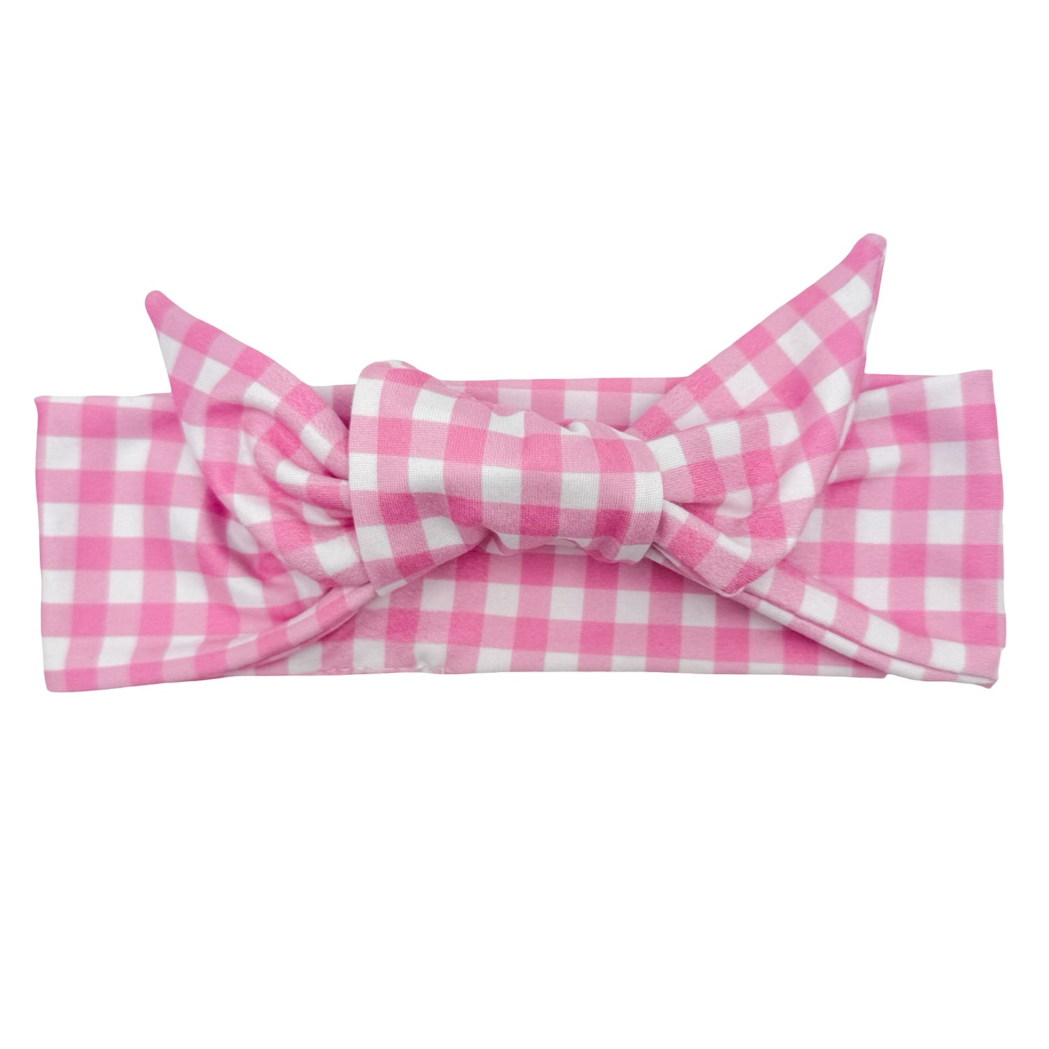 Pretty In Picnic Gingham Adjustable Tie Headband