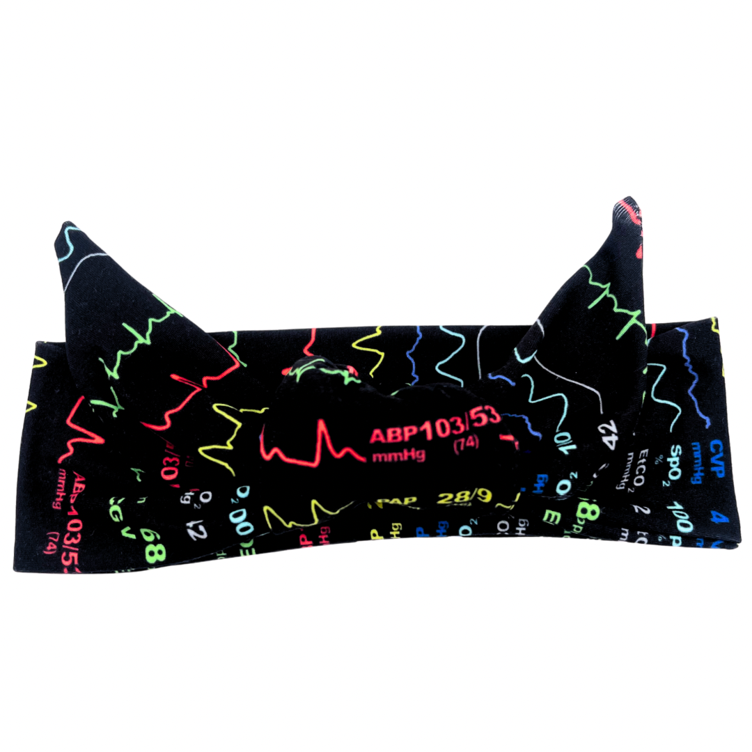 Hemodynamics Monitor Adjustable Tie Headband