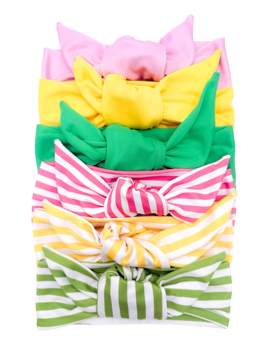 Solid + Stripe Adjustable Tie Headbands | Grab Bag