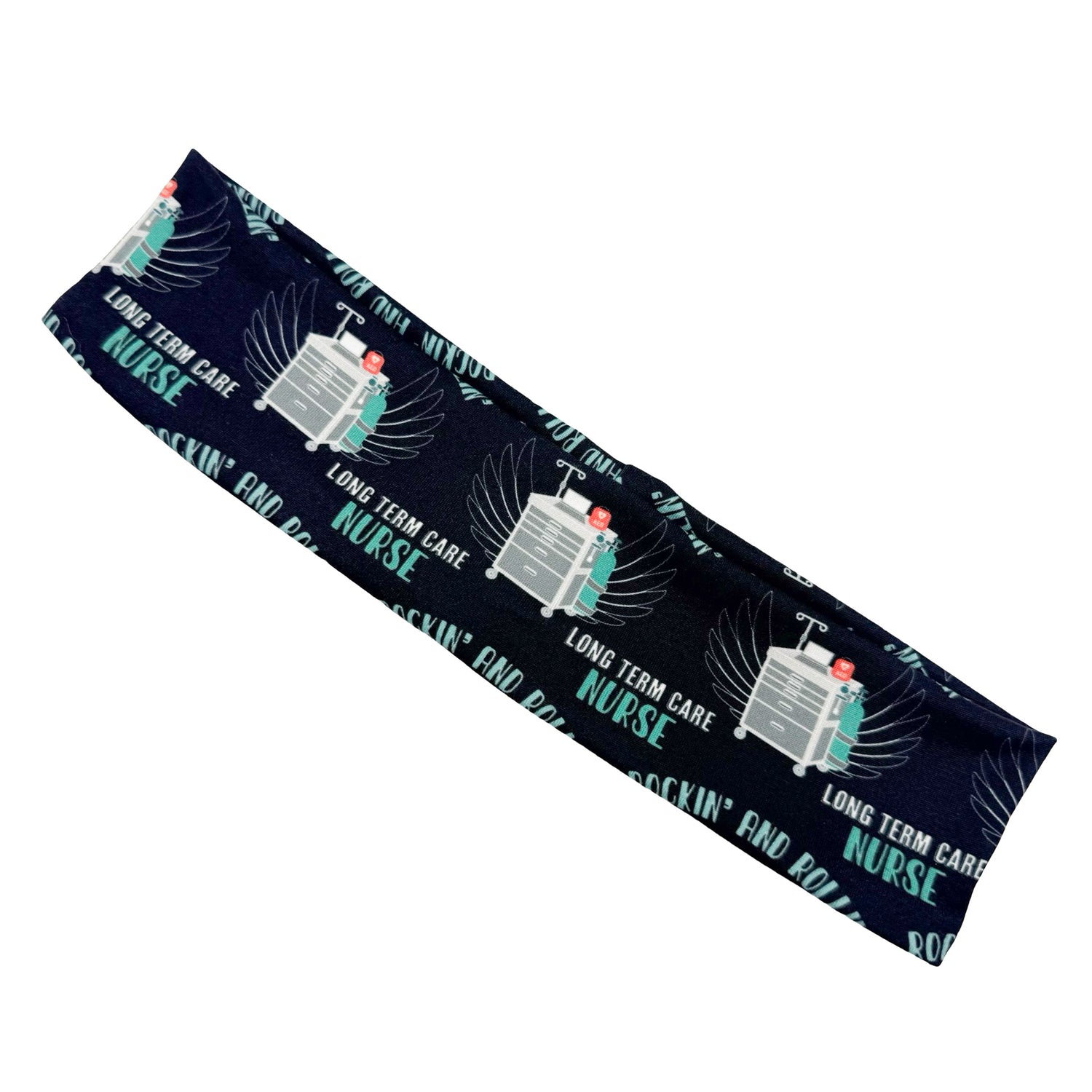 Long Term Nurse Care - Black Athletic Headband