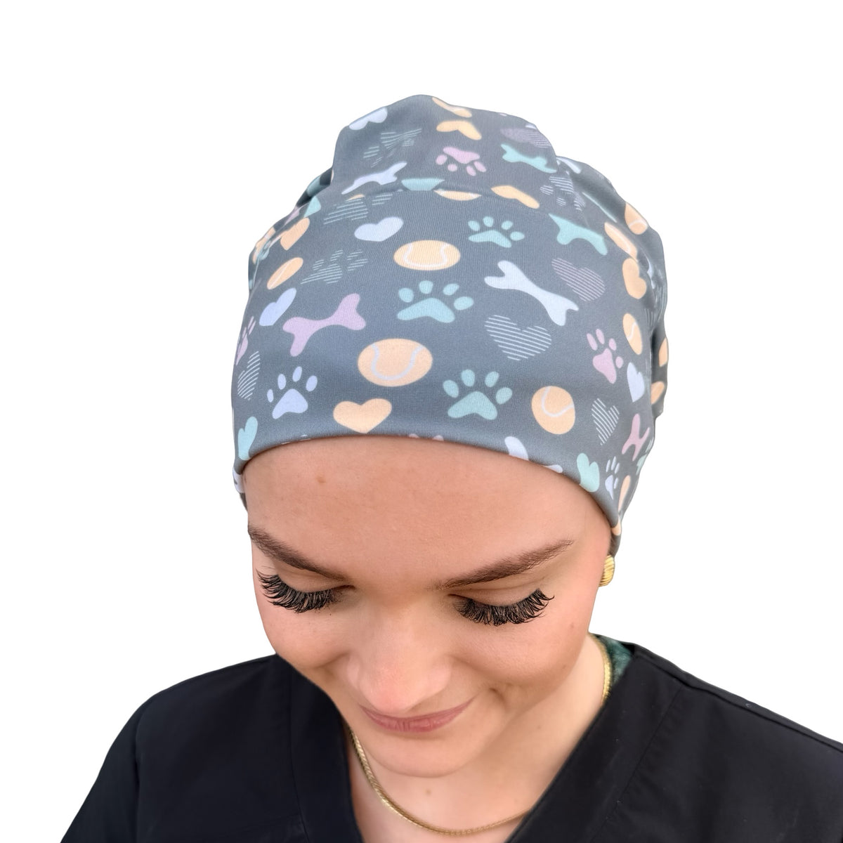 Pet Paws &amp; Toys - Gray Soft Scrub Cap