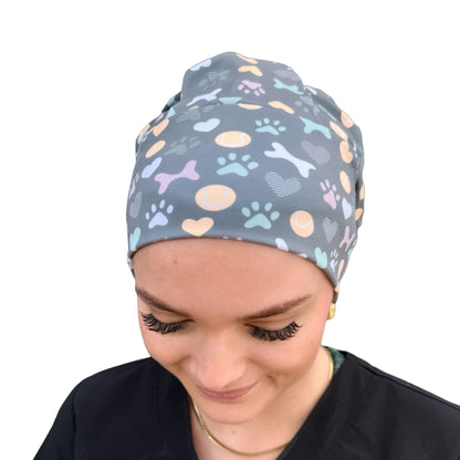 Pet Paws &amp; Toys - Gray Soft Scrub Cap
