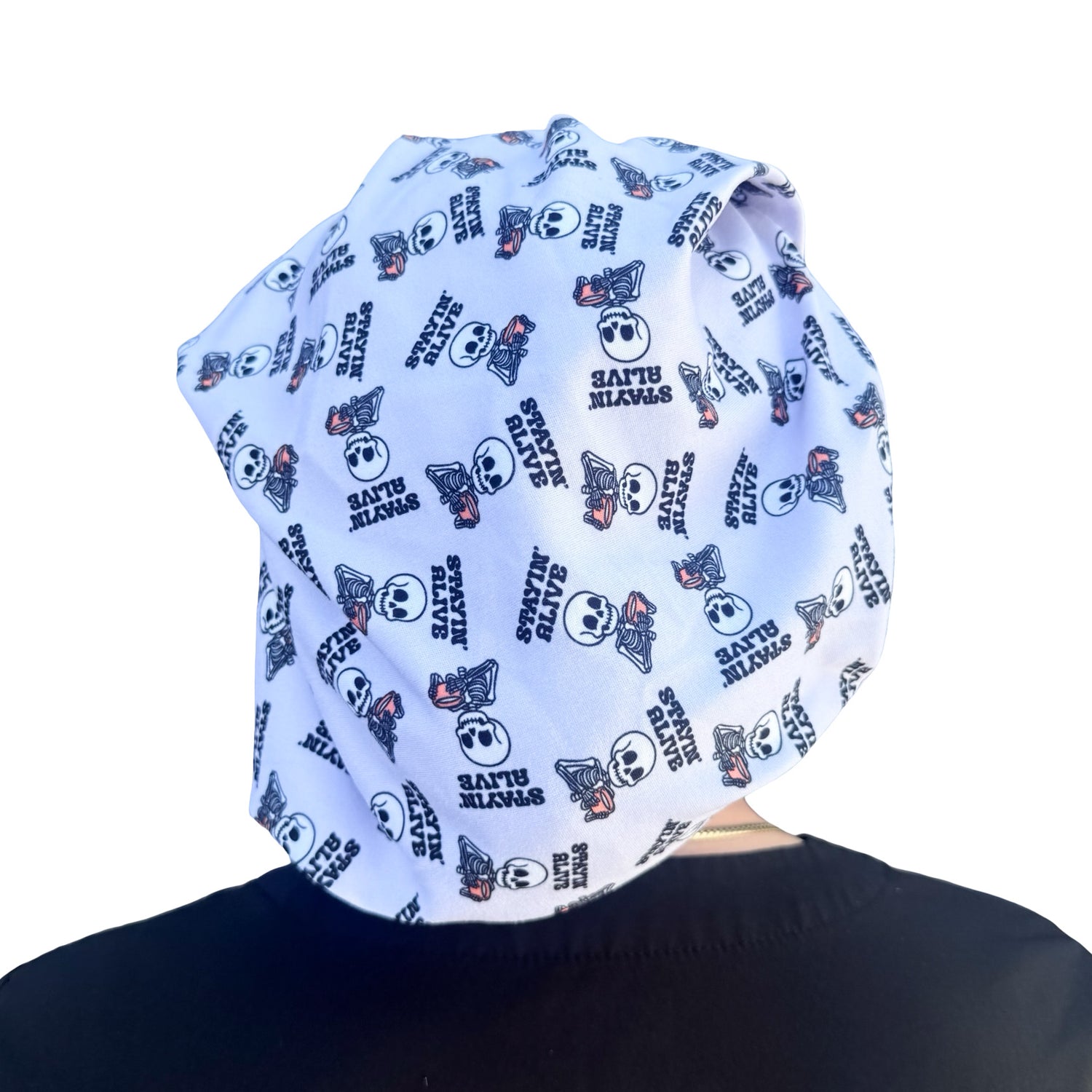 Stayin Alive Soft Scrub Cap