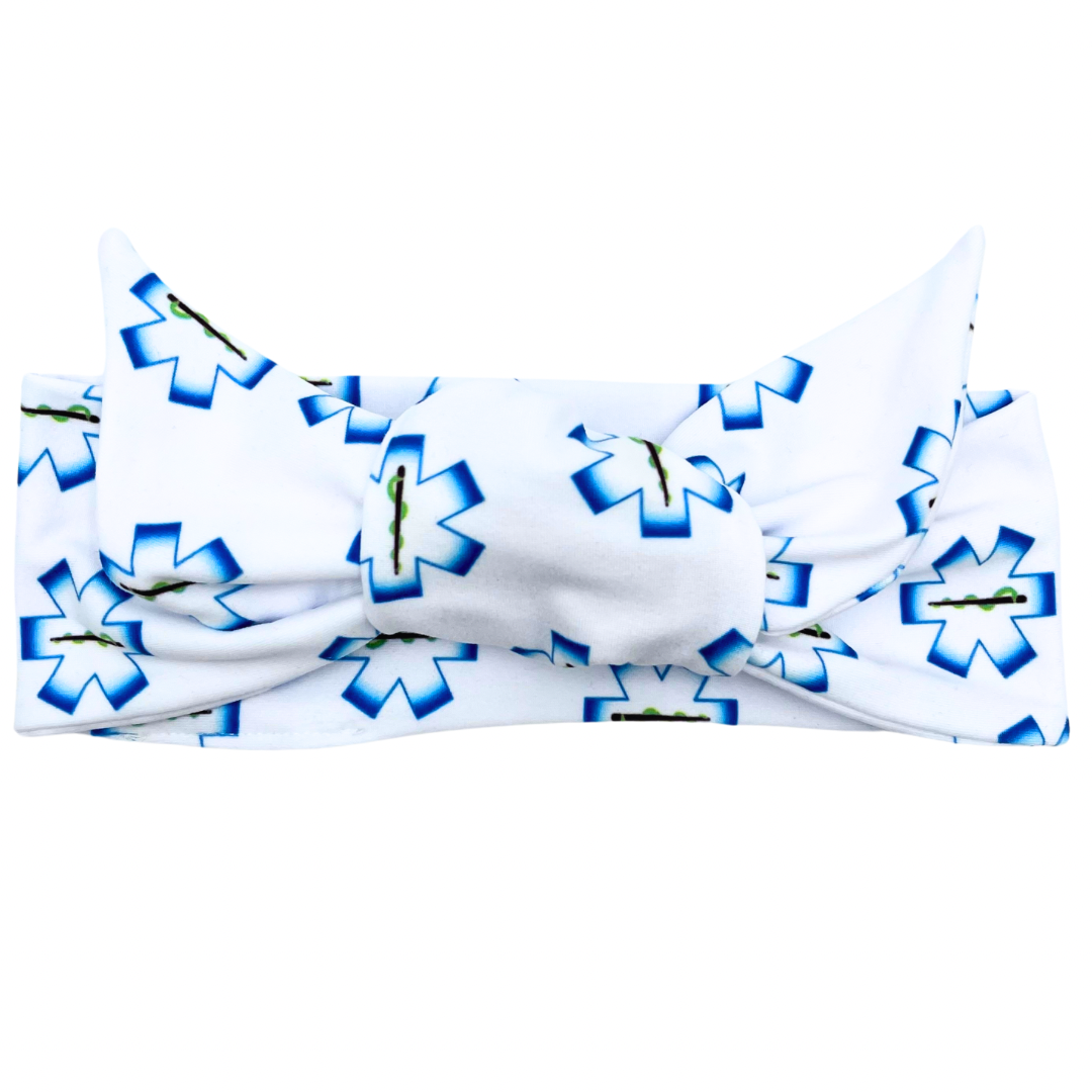 EMS Star of Life Adjustable Tie Headband