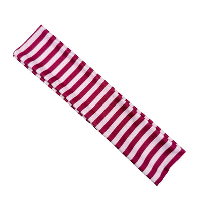 Pink Cherry Stripes Athletic Headband