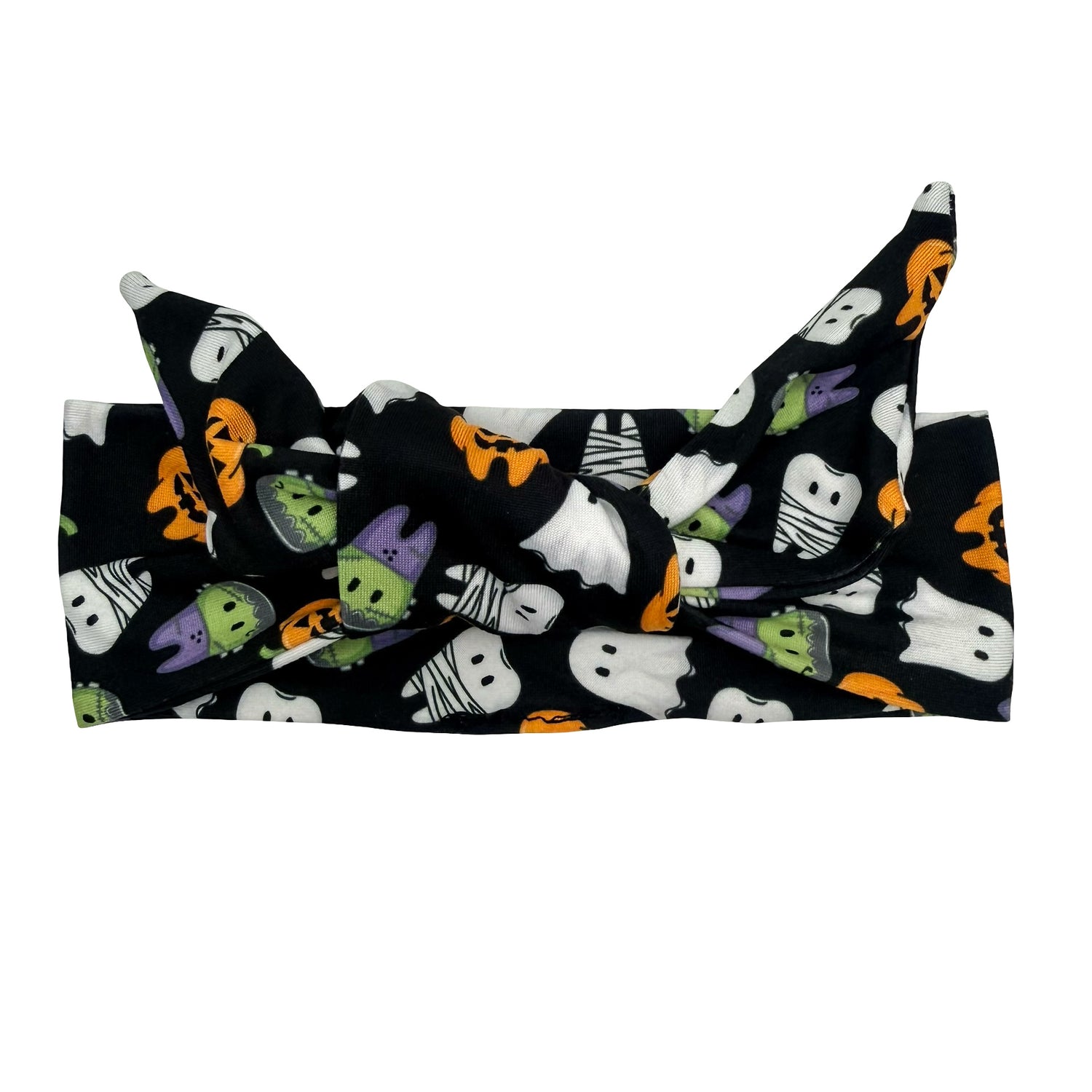 Spooky Bites Dental - Black Adjustable Tie Headband