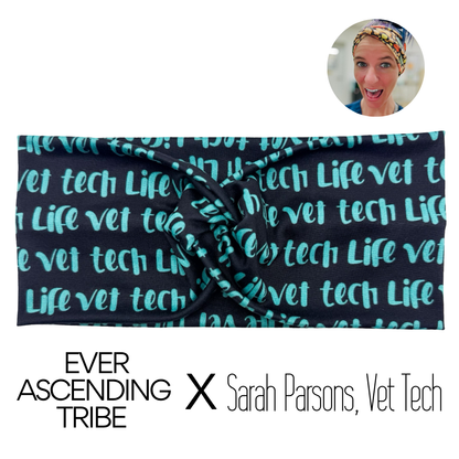 Vet Tech Life Black Headband