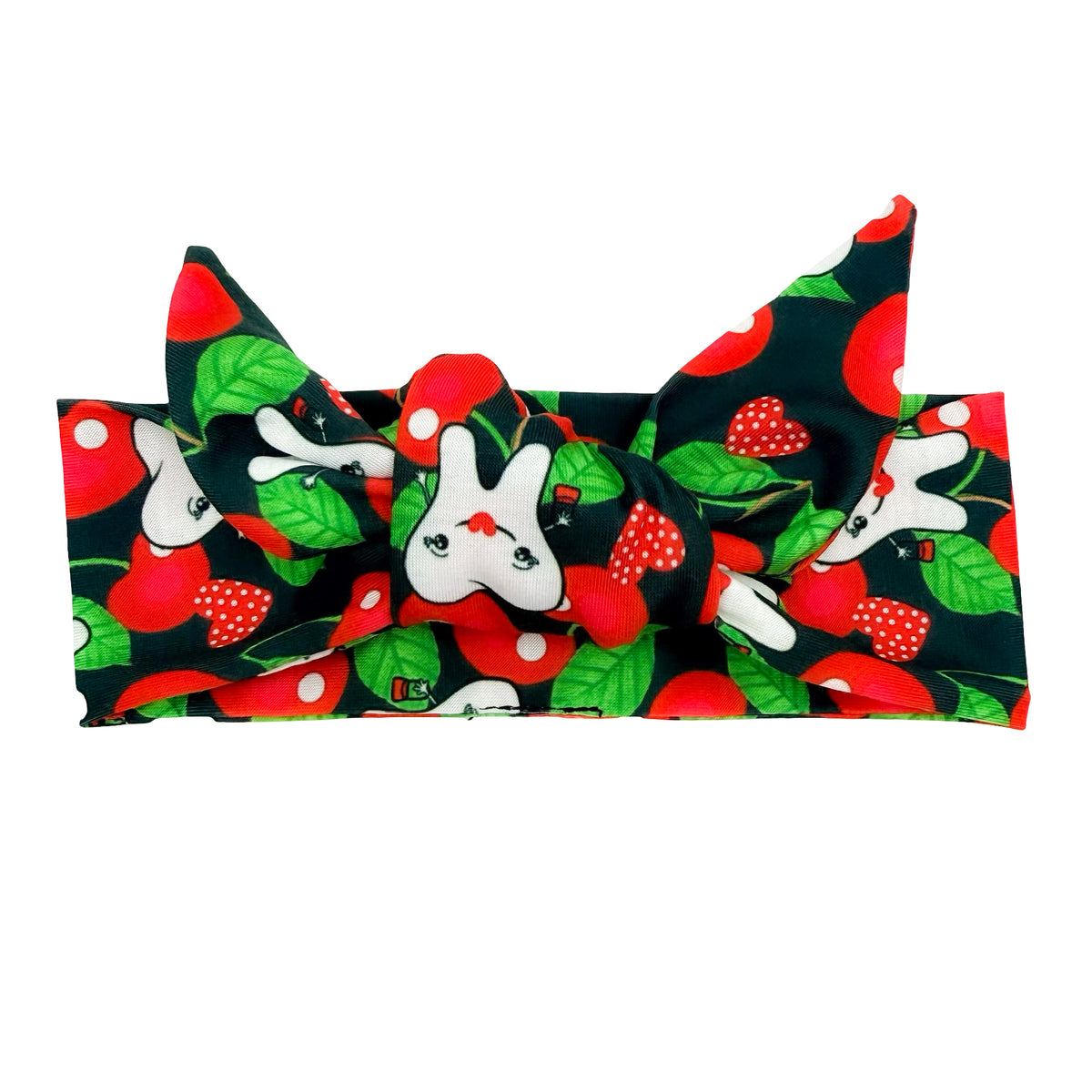 Sweet Tooth Cherries Adjustable Tie Headband