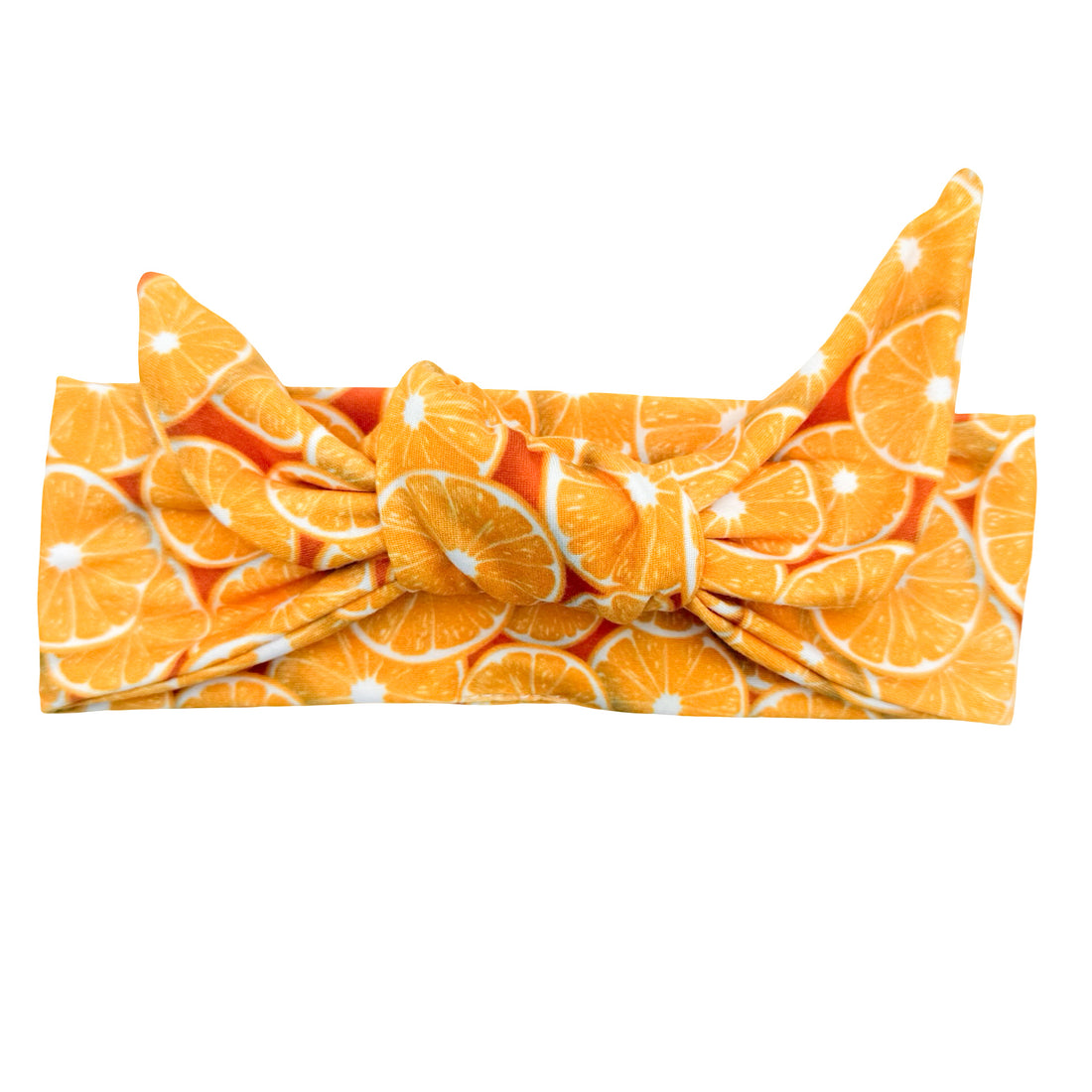 Orange Slice Adjustable Tie Headband