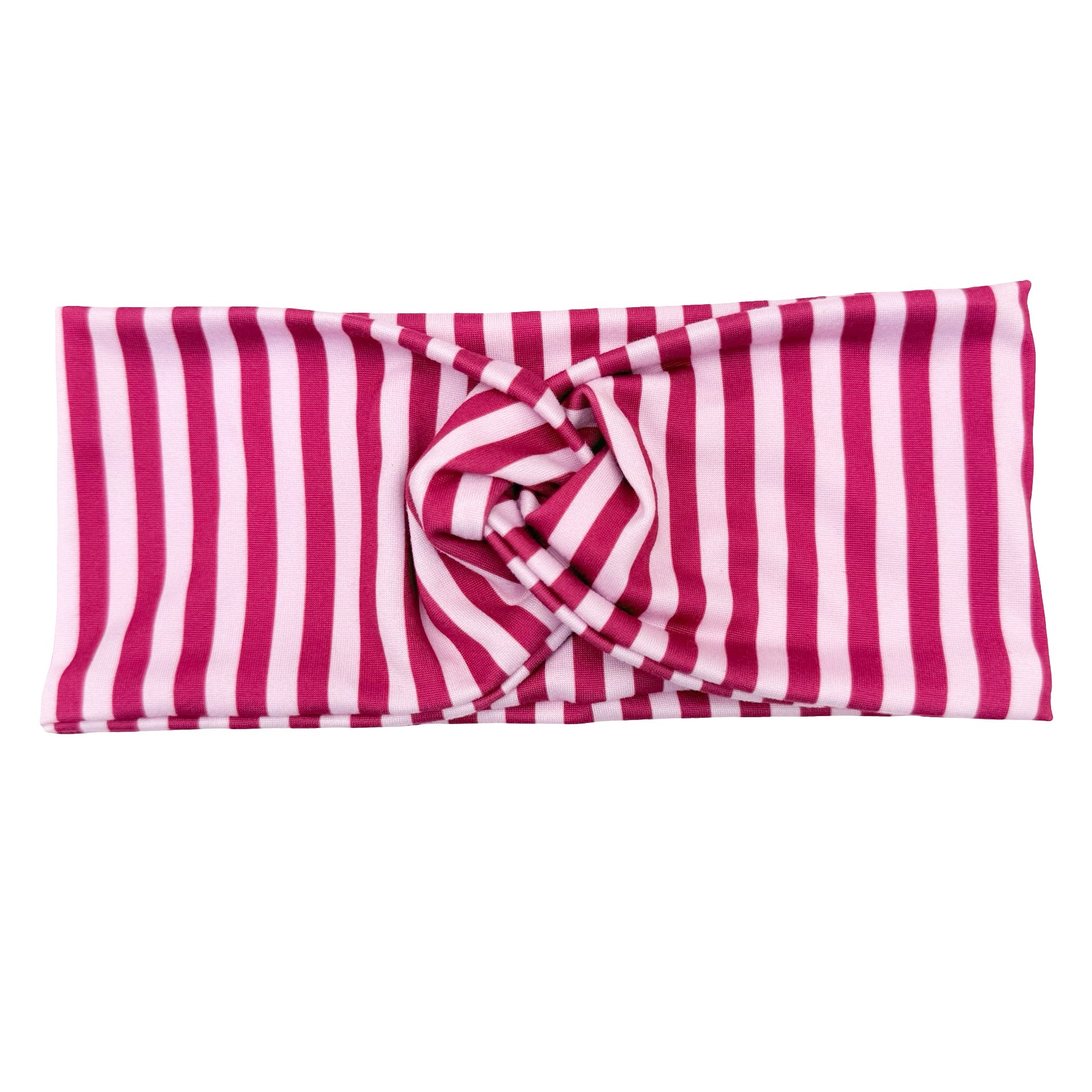 Pink Cherry Stripes Headband