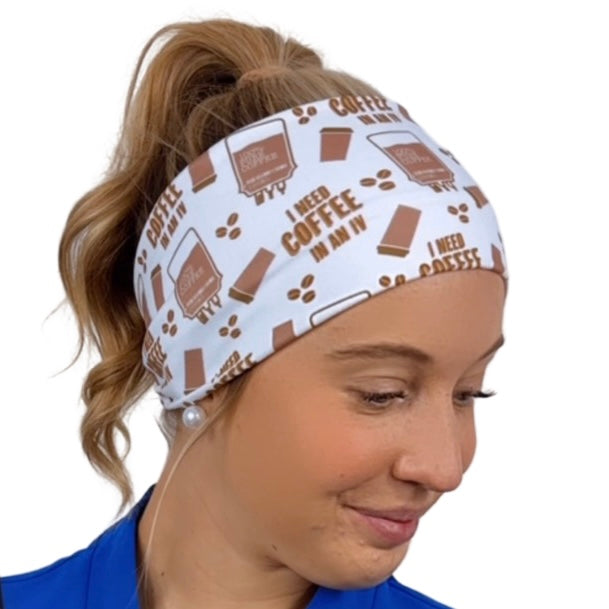 I Need Coffee In An IV Headband