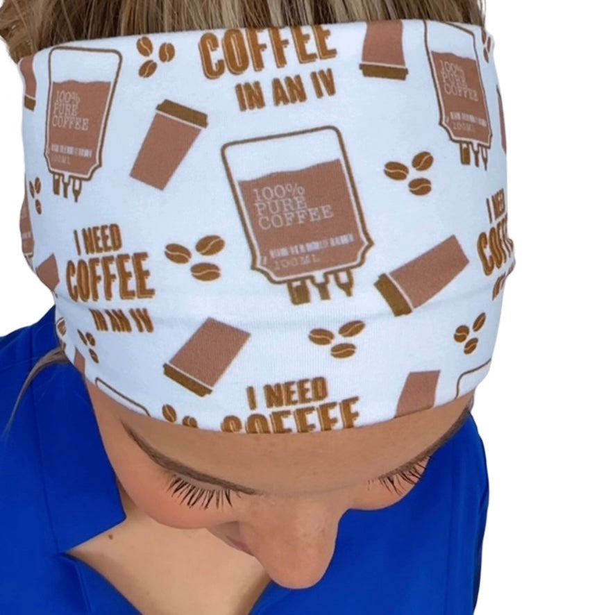 I Need Coffee In An IV Headband
