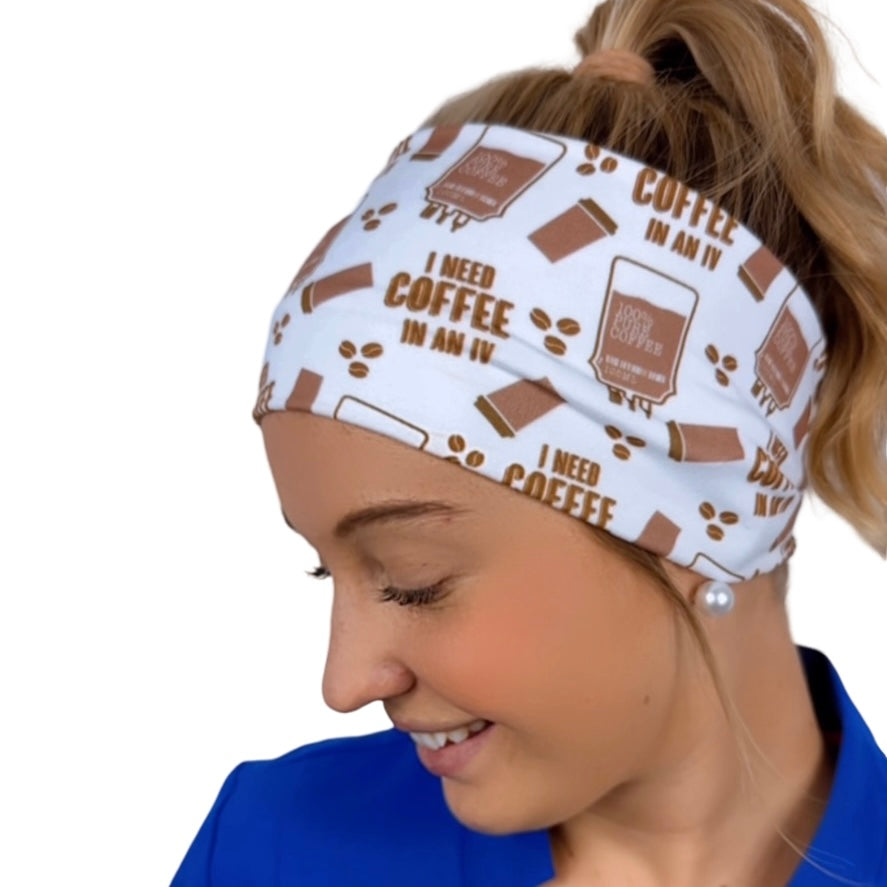 I Need Coffee In An IV Headband