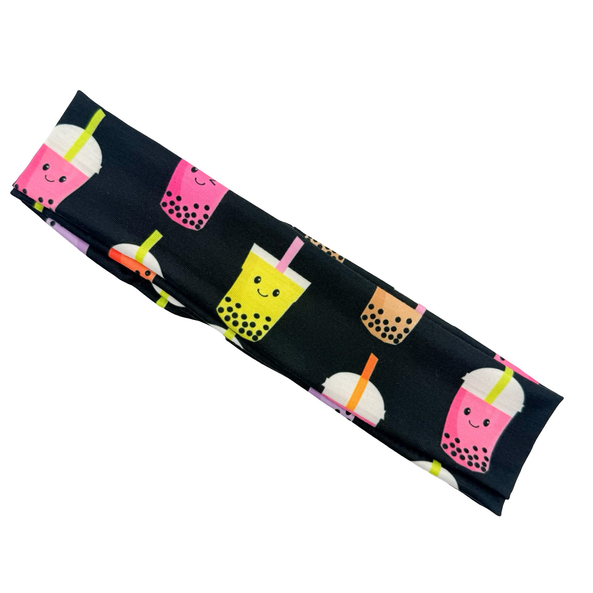 Boba Smiley Sips Athletic Headband