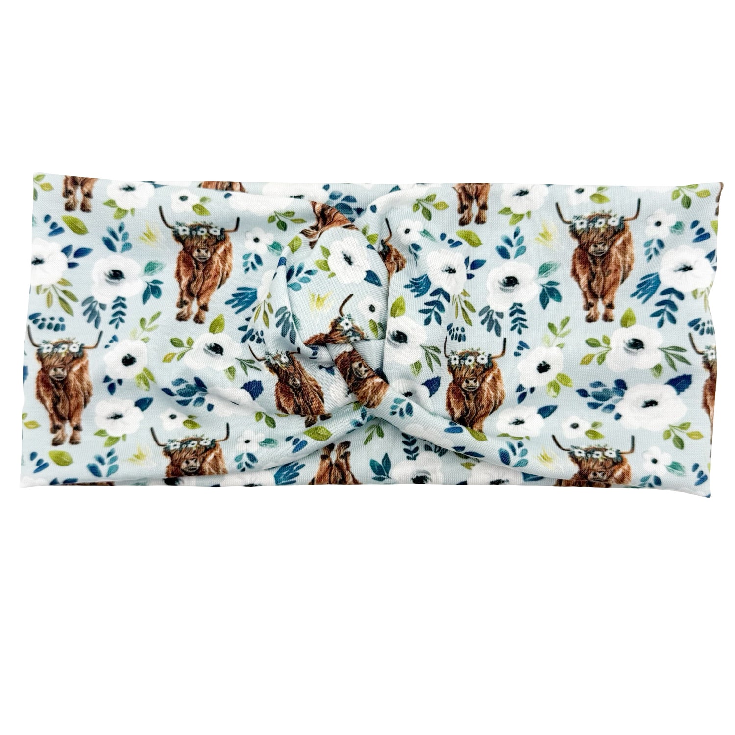Highland Blooms - Blue Headband