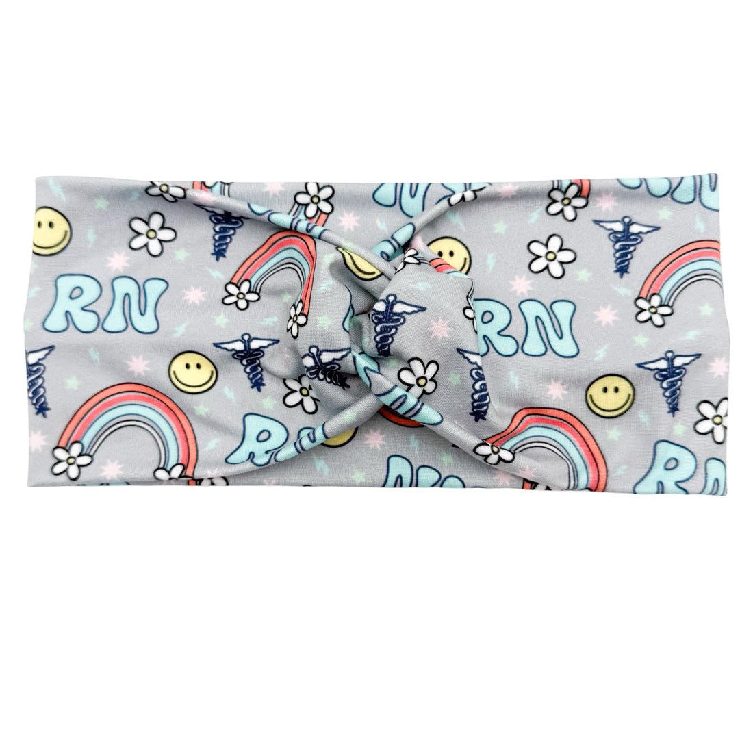 RN Happy Vibes - Gray Headband