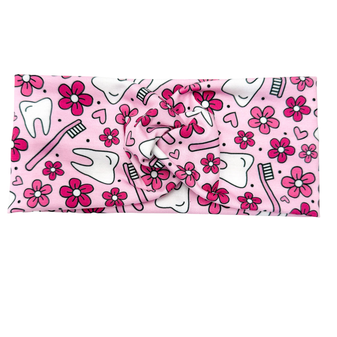 Floral Dental - Pink Headband