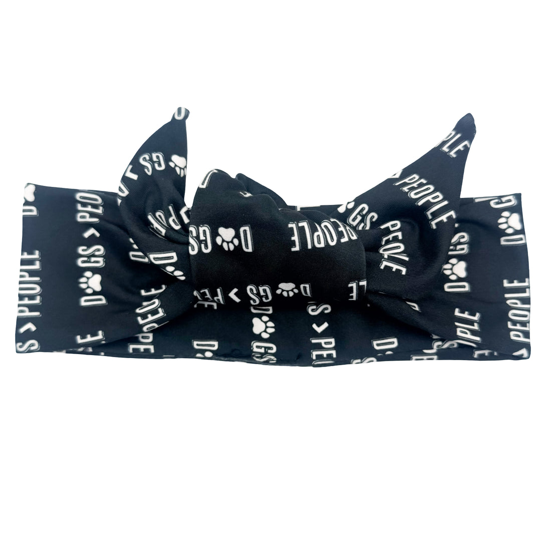 Dogs > People Adjustable Tie Headband