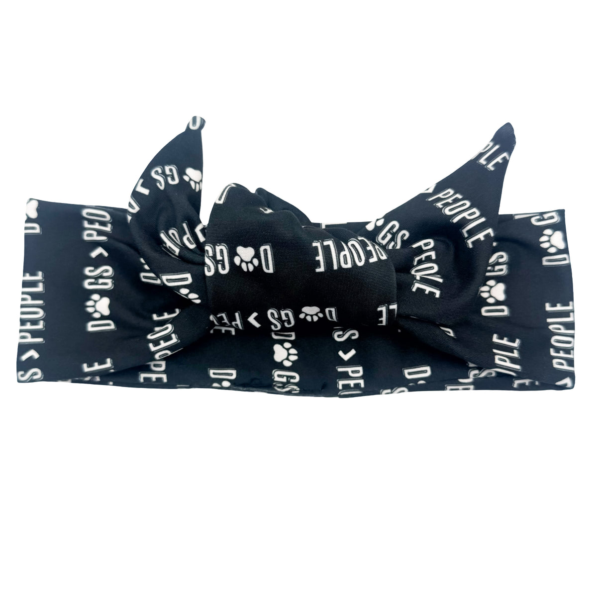 Dogs > People Adjustable Tie Headband
